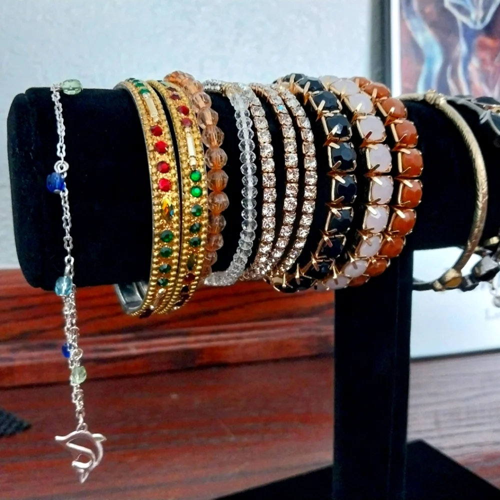 Lot of 18 vintage, sterling, new bracelets - Picture 5 of 5